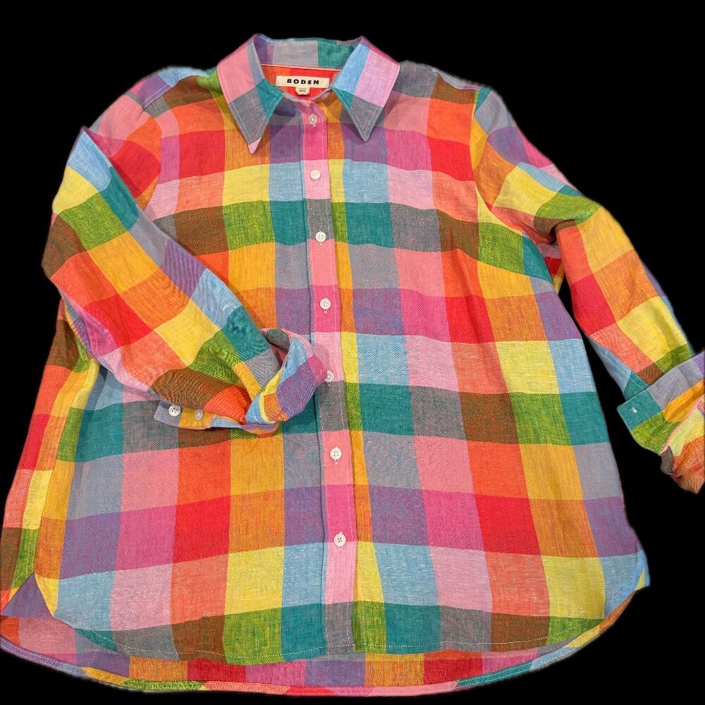 Boden Linen Cotton Shirt - Large